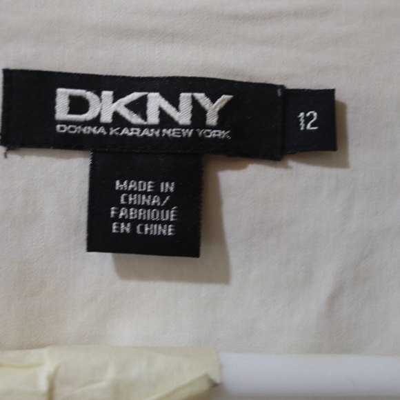 DKNY White Cotton Light Blazer Jacket Tie Front  12 - Picture 10 of 10